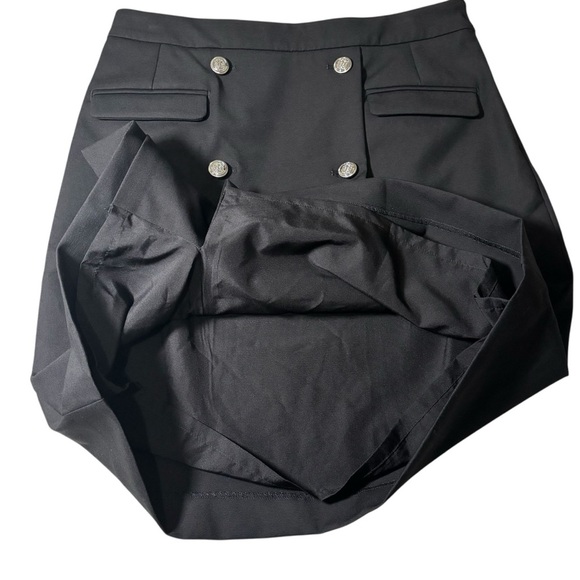 Talbots Faux Wrap Button Knee-Length A-Line Skirt Office Workwear Classic Size 6 - Picture 10 of 13